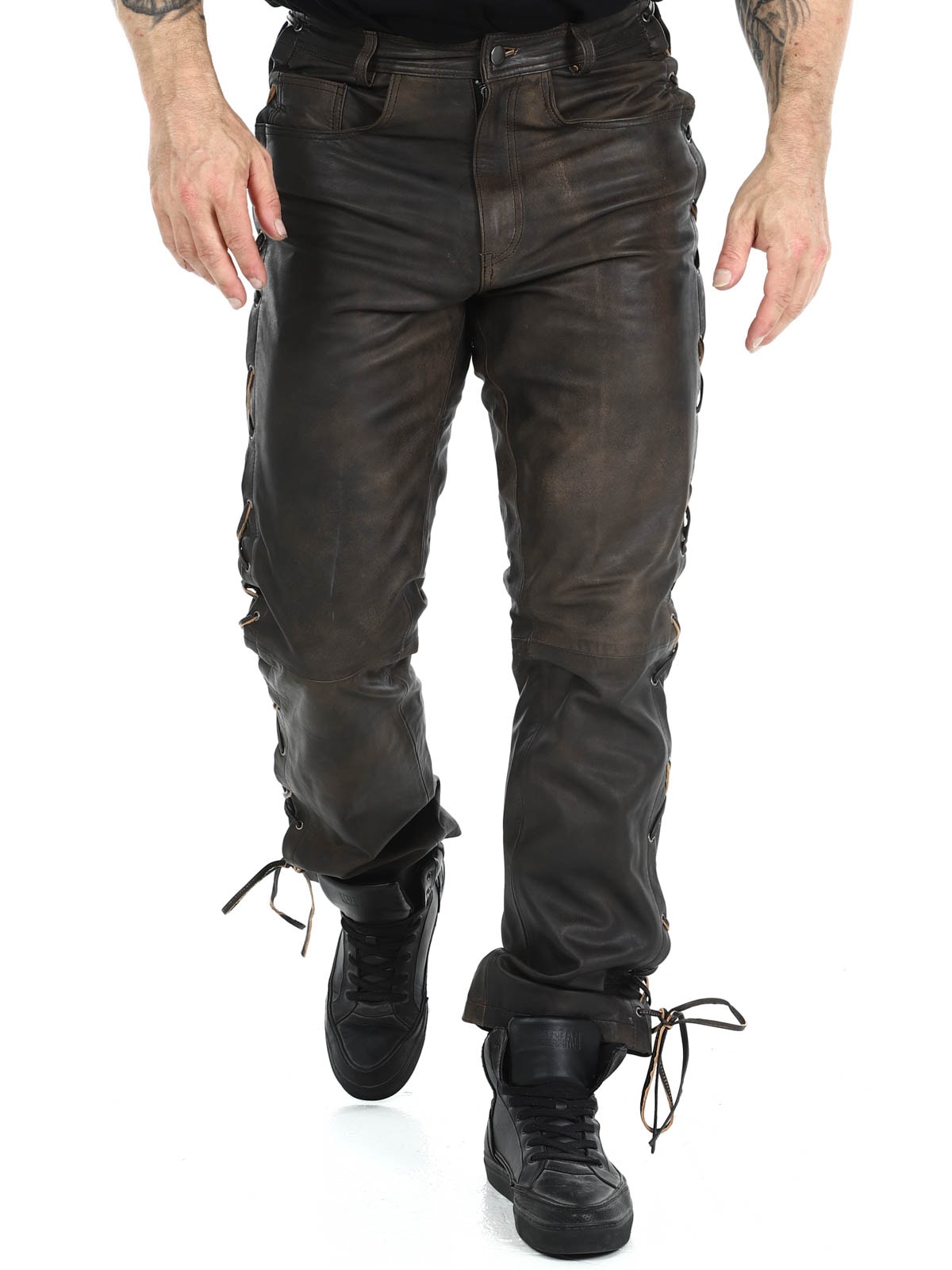 -RD Premium Nitro Skinnbukse - Rød-RD Premium Nitro leather pants brown_10.jpg