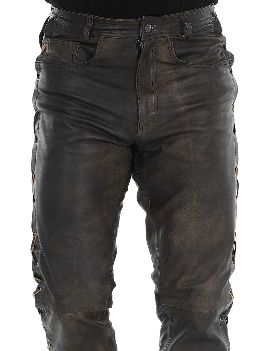 -RD Premium Nitro Skinnbukse - Rød-RD Premium Nitro leather pants brown_4.jpg