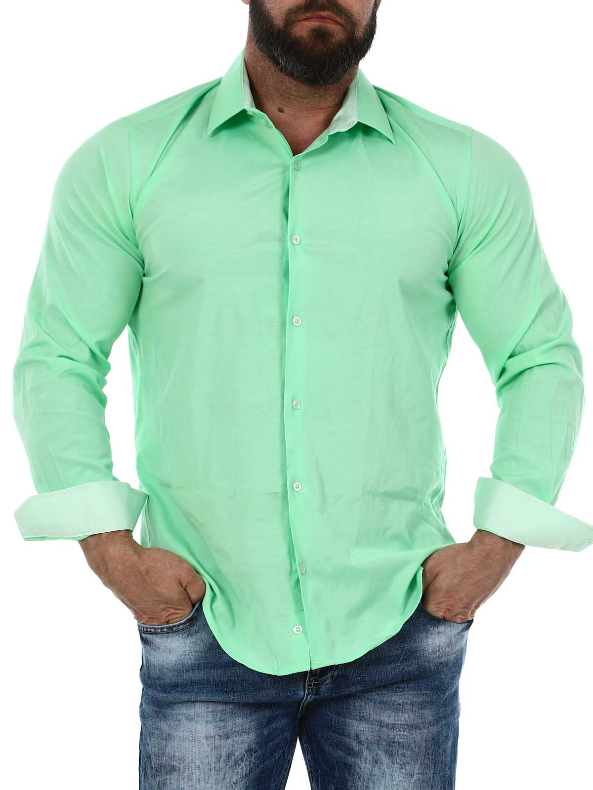 Cassian Skjorte - Light green_1.JPG