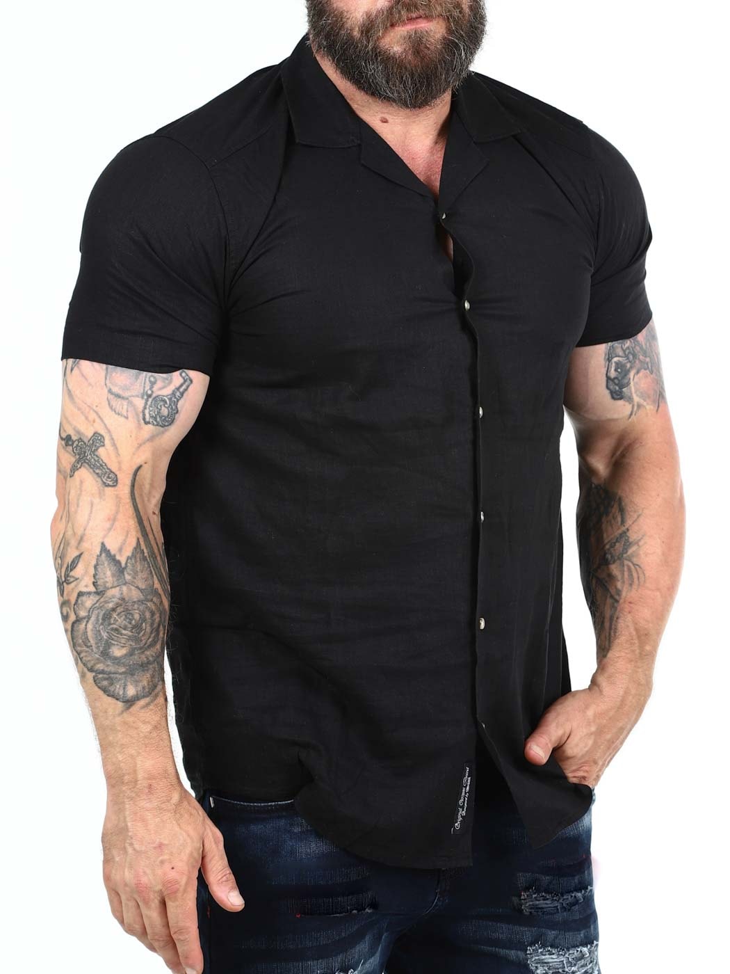 Coastal Short sleeve Shirt Black_2.jpg