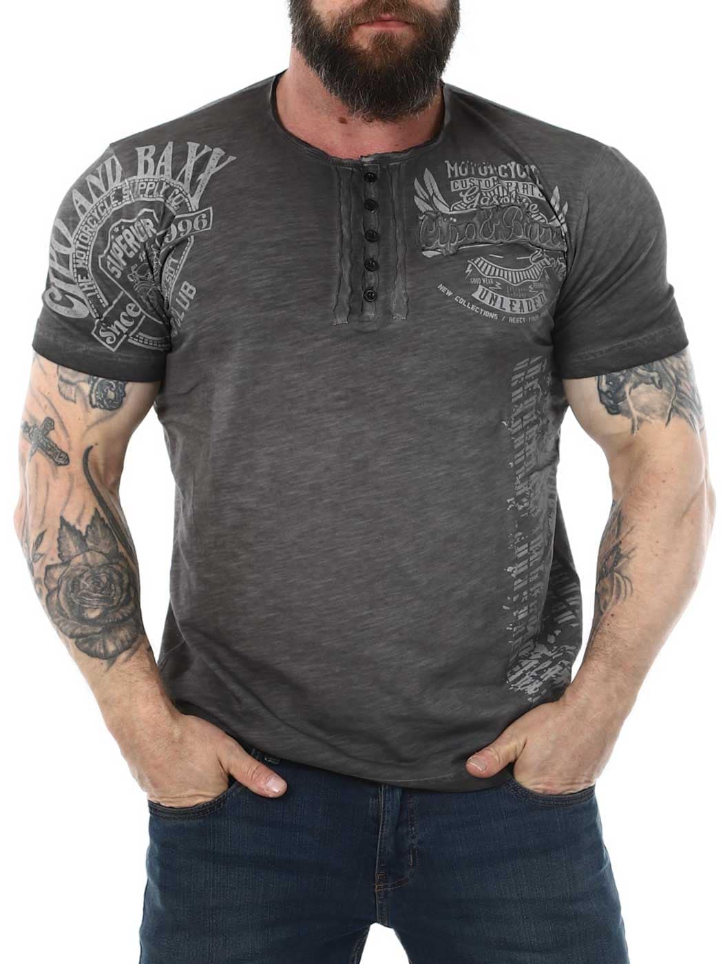 Gasoline Cipo Baxx T-shirt - grey_1.jpg