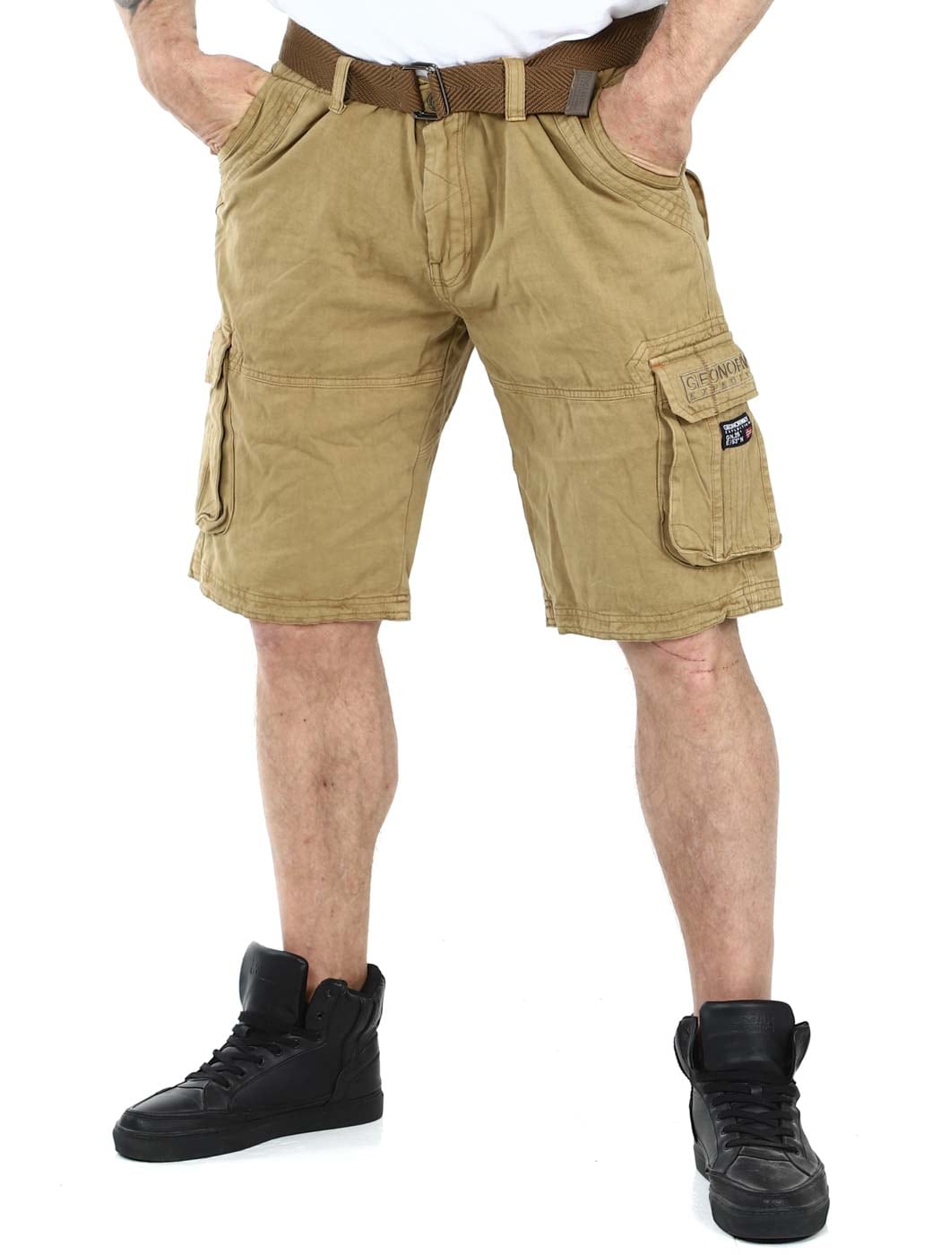 Geo Norway Pionerc Cargo Shorts - Khaki_3.jpg