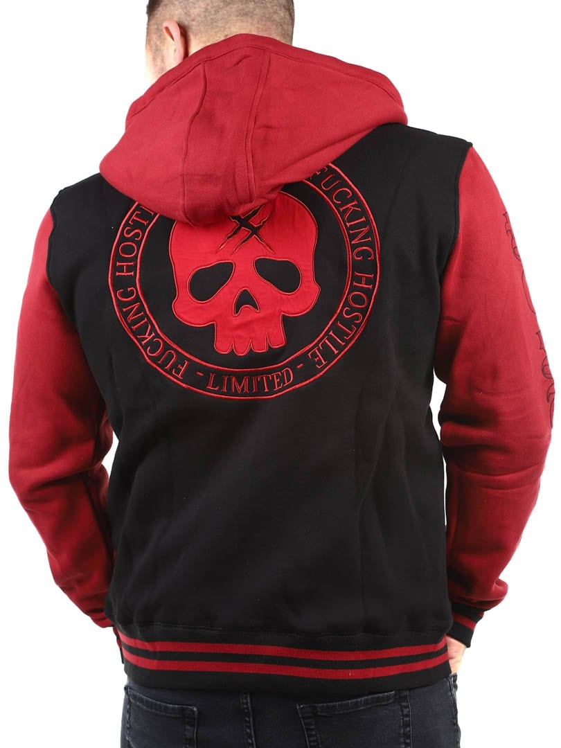 Hyraw Red Skull Zip Red_4.jpg