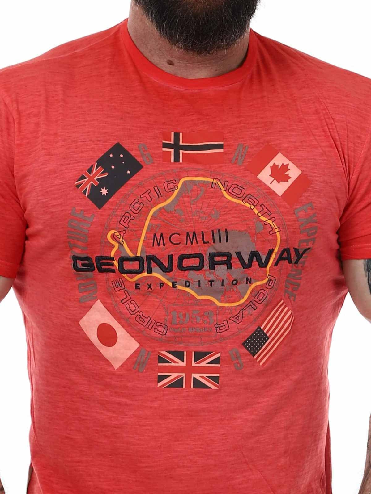 Jirkel Geo Norway T-shirt - Korall_1.jpg