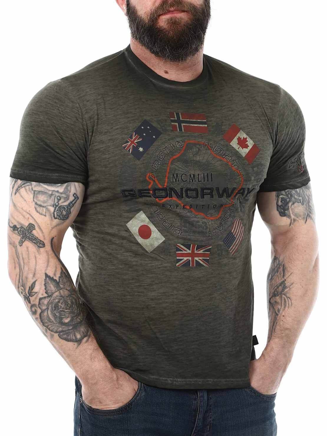 Jirkel Geo Norway T-shirt - khaki_2.jpg