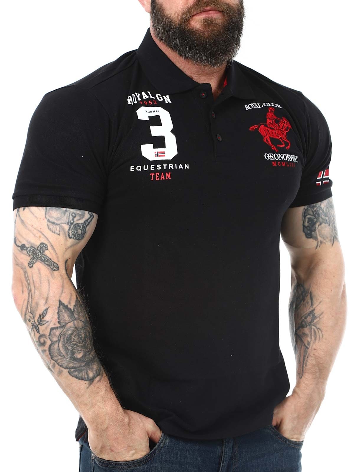 KLUB GEO NORWAY Polo BLACK_2.jpg