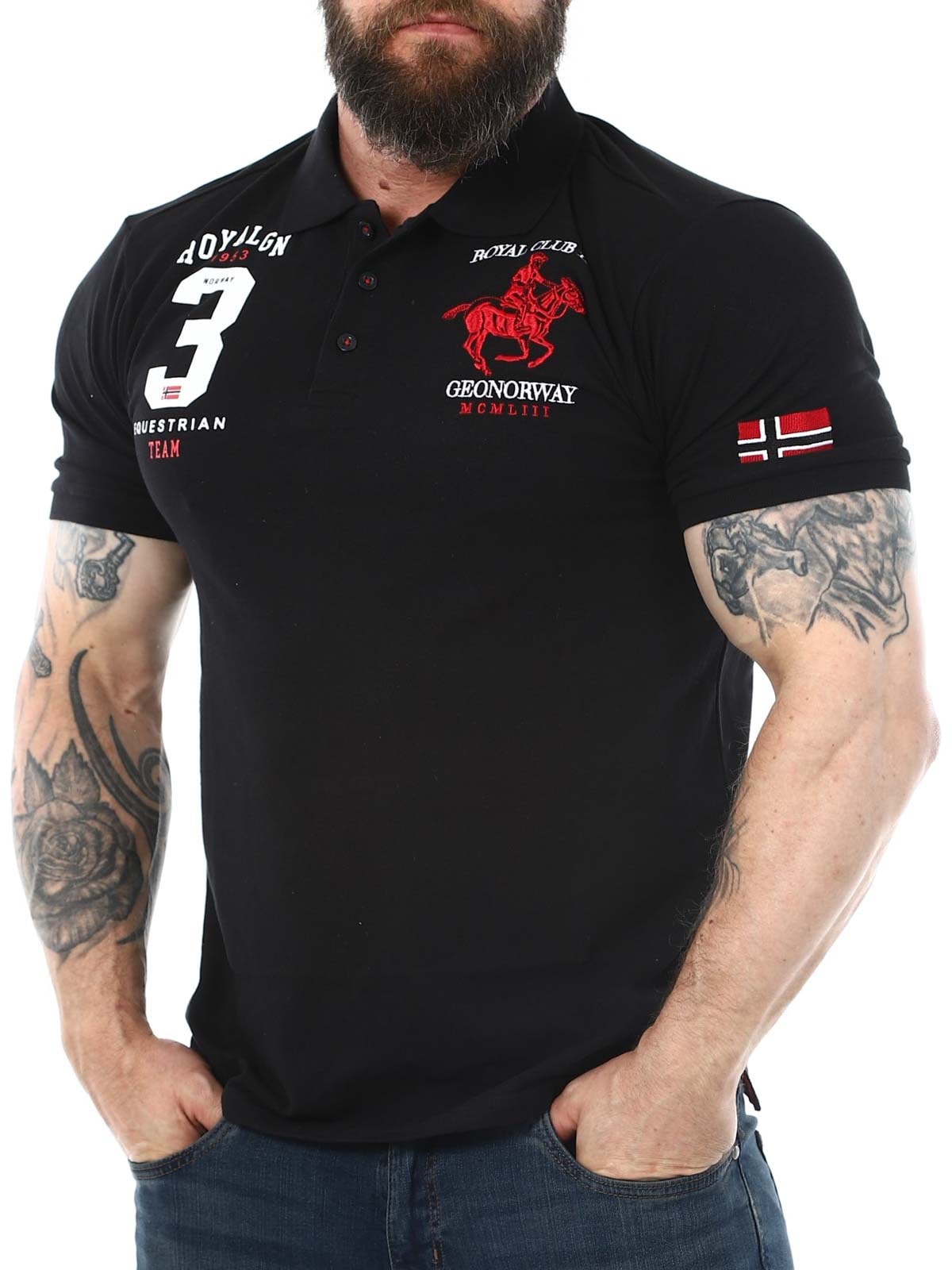 KLUB GEO NORWAY Polo BLACK_3.jpg