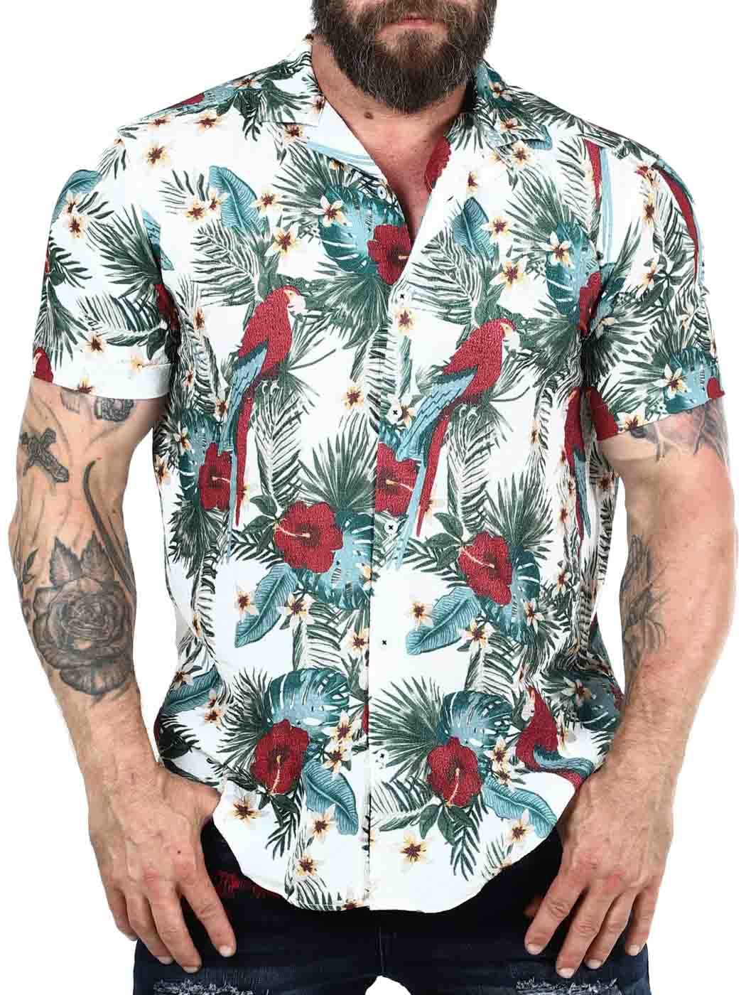 Parrot short sleeve shirt white_1.jpg