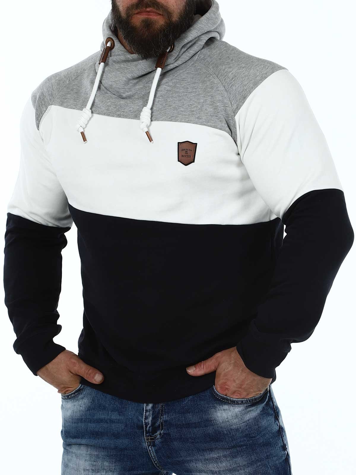 Pessac Indicode Hoodie Black White Grey_2.JPG