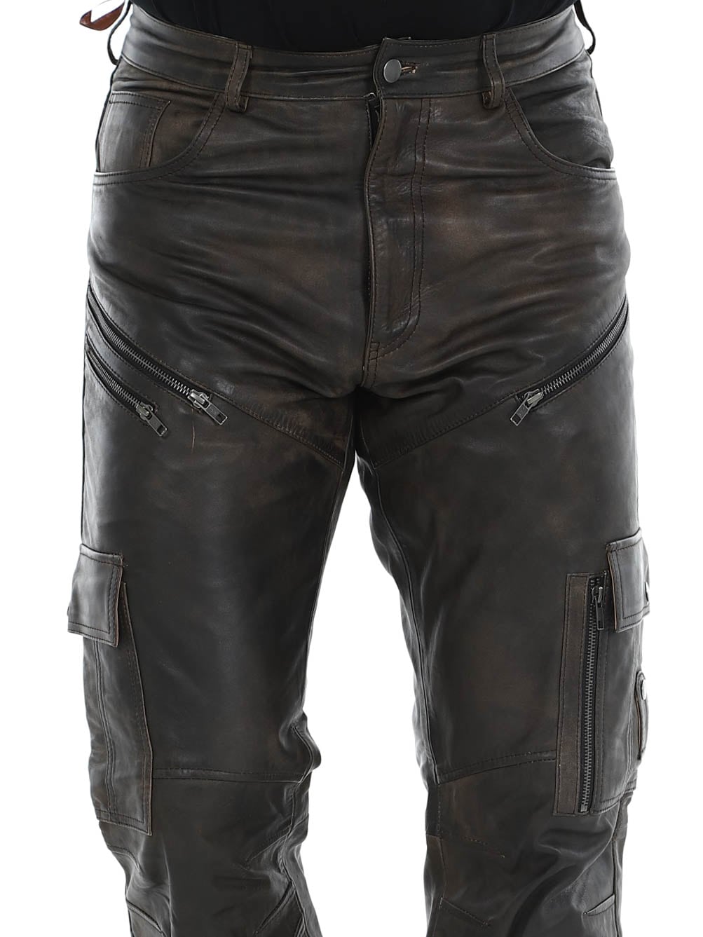 RD Salvatoro Leather Pants Brown-RD Premium Nitro Skinnbukse - Rød-RD Premium Nitro leather pants brown_3.jpg