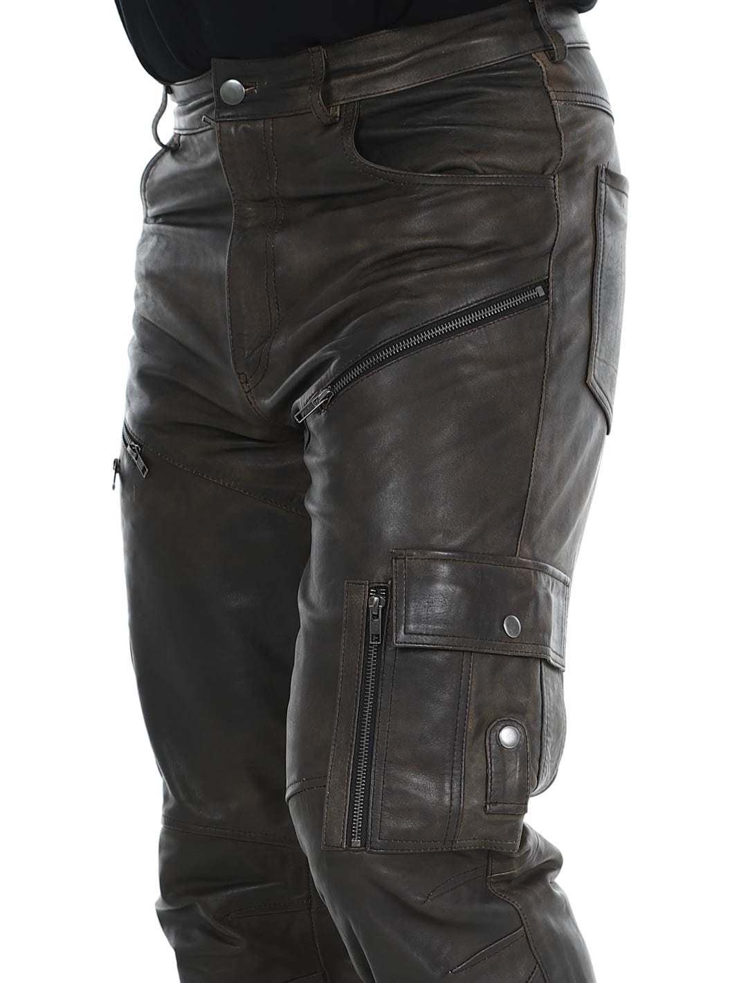 RD Salvatoro Leather Pants Brown-RD Premium Nitro Skinnbukse - Rød-RD Premium Nitro leather pants brown_7.jpg