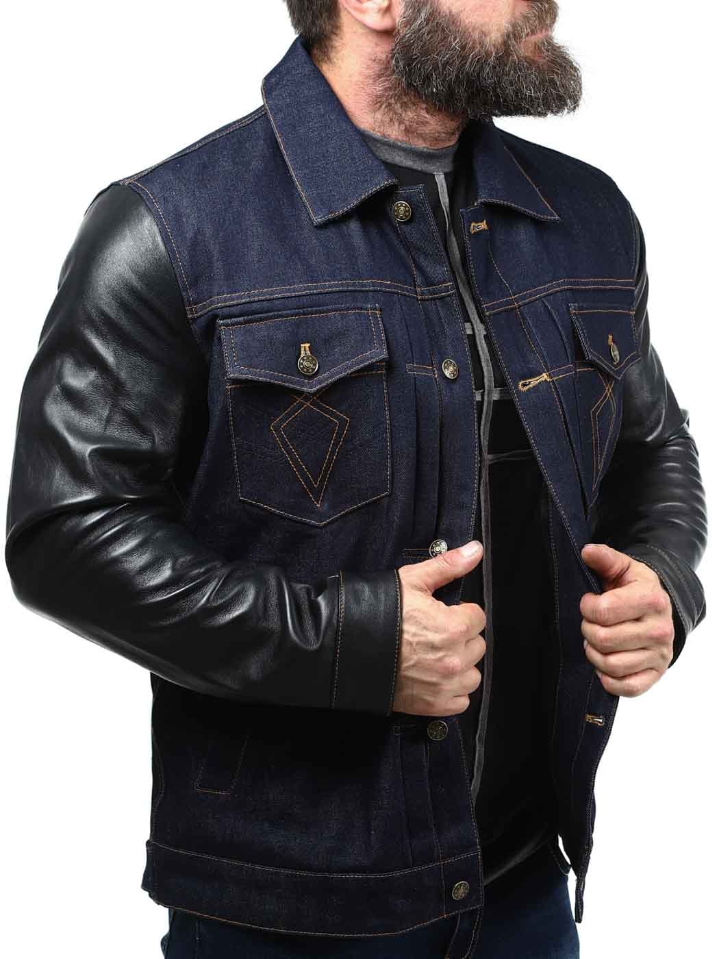 RD Throttle Denim Leather jakke_5.jpg