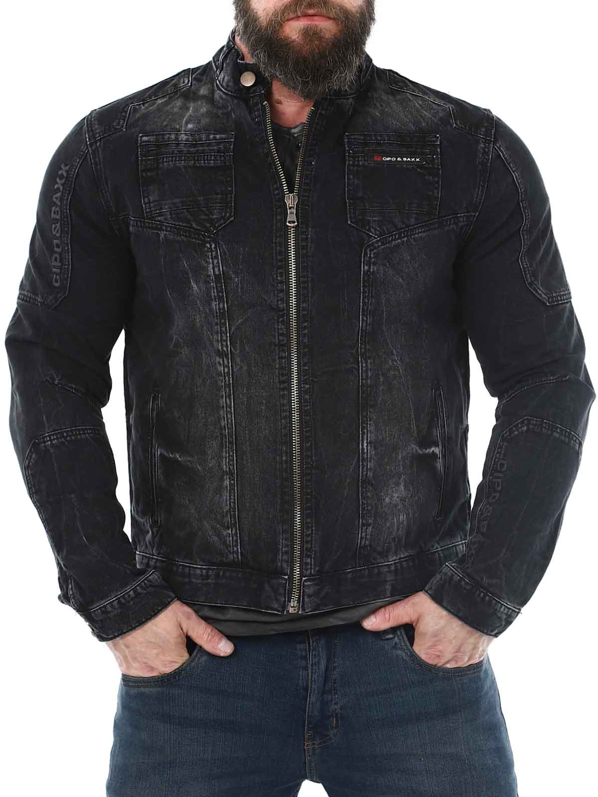 ewell Cipo  Baxx Jeans jacket Black_6.jpg